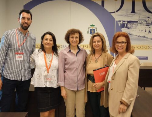 FEUSO mantiene un encuentro con la delegada de Educación del Obispado de Córdoba