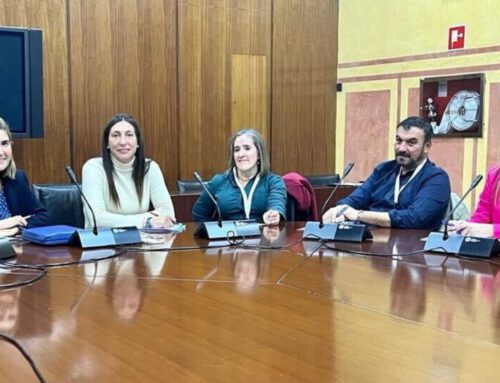 Encuentro de USO, de la mano de CEDDD, con las consejeras de Empleo e Igualdad en el Parlamento de Andalucía