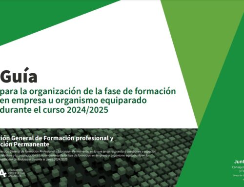 Guía para la organización de la fase de formación en empresa u organismo equiparado durante el curso 2024/2025, para el personal docente de FP