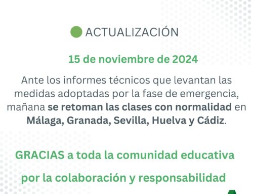 Mañana viernes se retoma la actividad presencial en todos los centros docentes