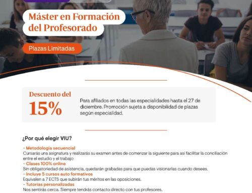 Oferta especial en el Máster de Formación del profesorado de la VIU para los afiliados de USO