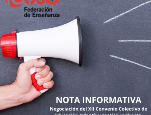 Nota informativa conjunta de la reunión del XIII Convenio de Educación Infantil (19 diciembre)