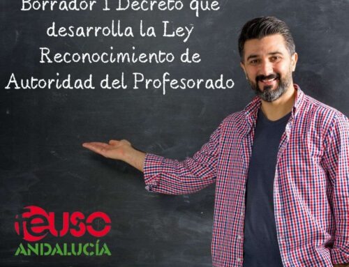 FeUSO satisfecha por la incorporación de sus reivindicaciones en el Borrador I de la Ley de Reconocimiento de Autoridad del Profesorado pero trabaja para ir más allá.