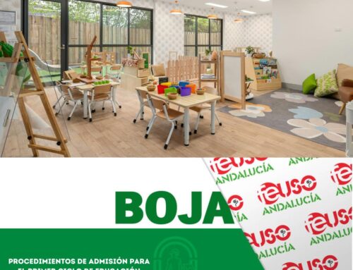 El BOJA publica la orden con los procedimientos de admisión para el primer ciclo de E. Infantil